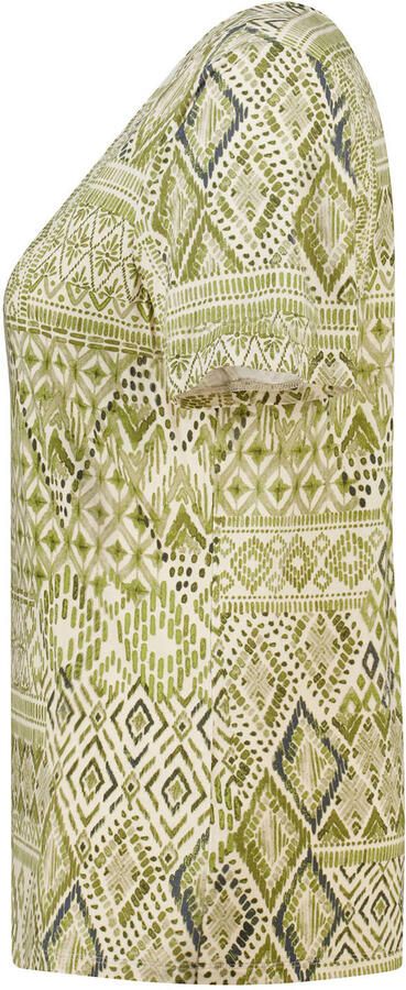 MS Mode rechtvallend T-shirt met print Plus Size groen - Foto 2