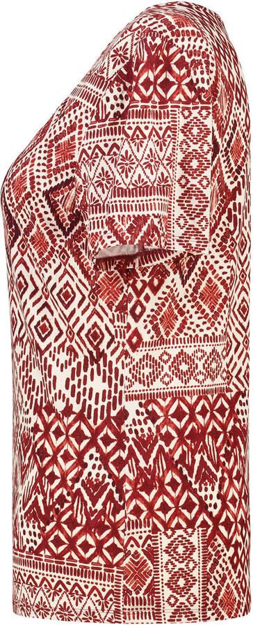 MS Mode rechtvallend T-shirt met print Plus Size rood - Foto 3
