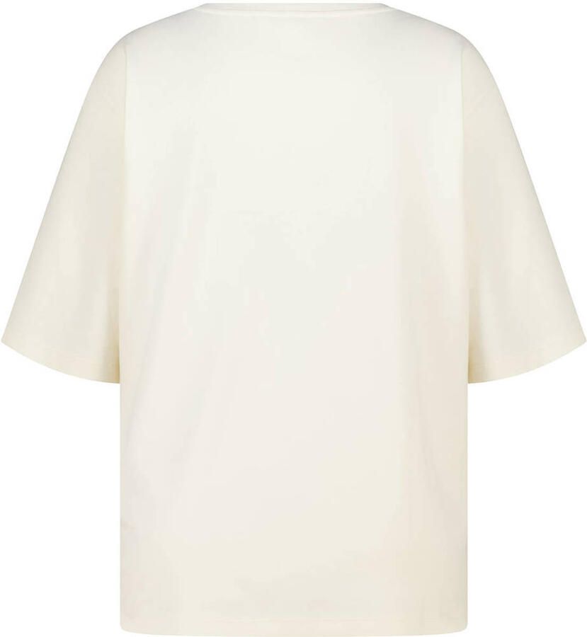 MS Mode rechtvallend T-shirt Plus Size met print ecru - Foto 2