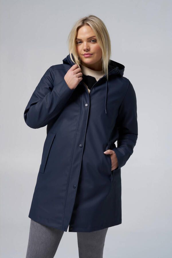 MS Mode regenjas donkerblauw - Foto 2