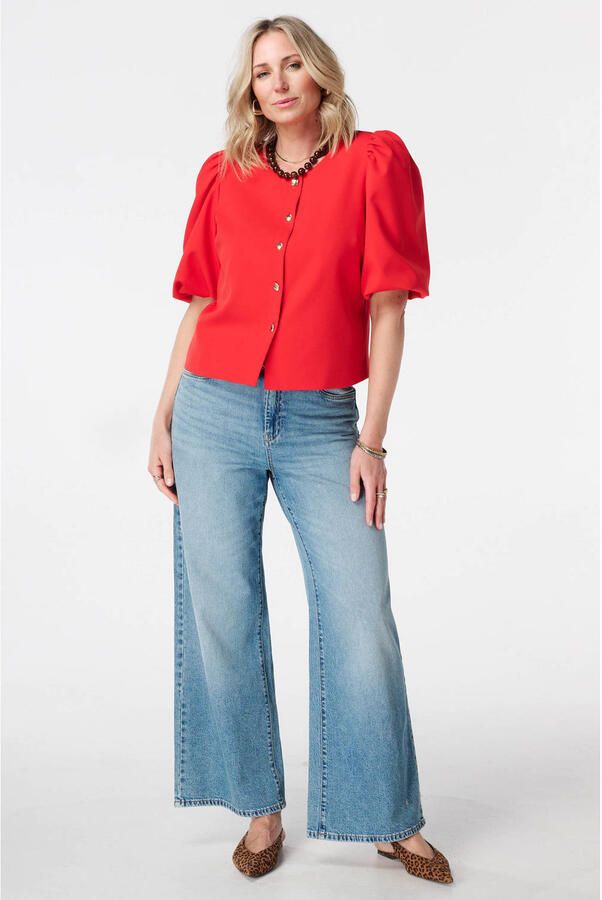 MS Mode regular blazer rood