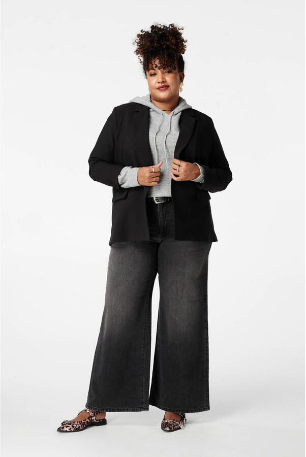 MS Mode regular blazer zwart