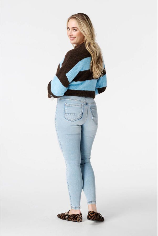 MS Mode skinny high waist broek light blue denim - Foto 2