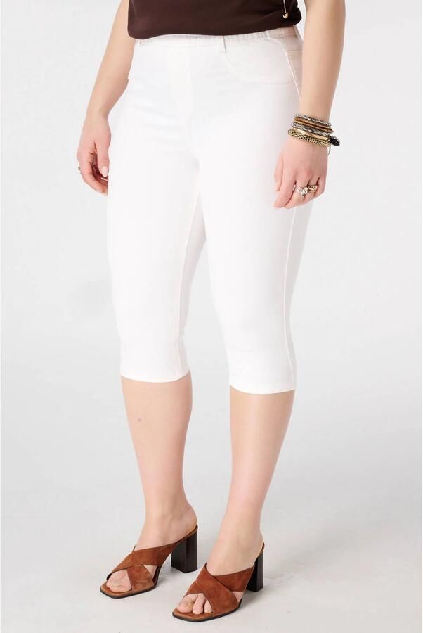 MS Mode skinny regular waist tregging wit