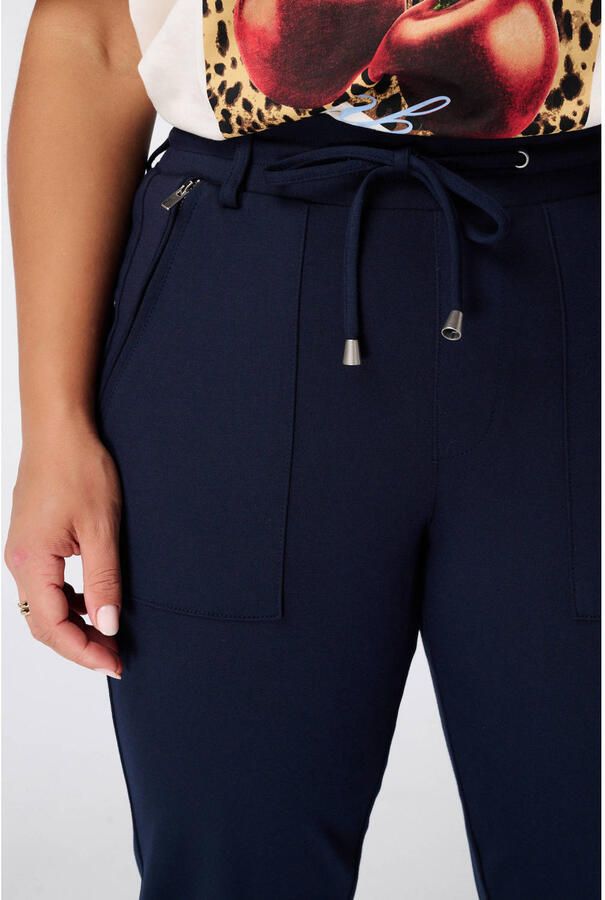 MS Mode slim fit broek Plus Size donkerblauw - Foto 2