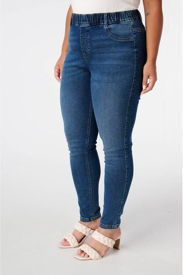 MS Mode slim fit jeans medium blue denim