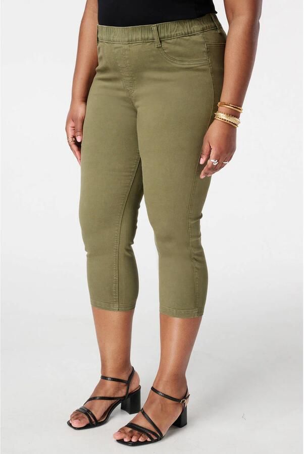 MS Mode slim high waist casual broek kaki