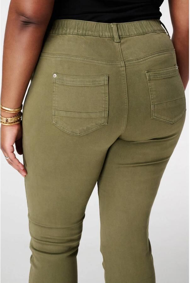 MS Mode slim high waist casual broek kaki - Foto 2