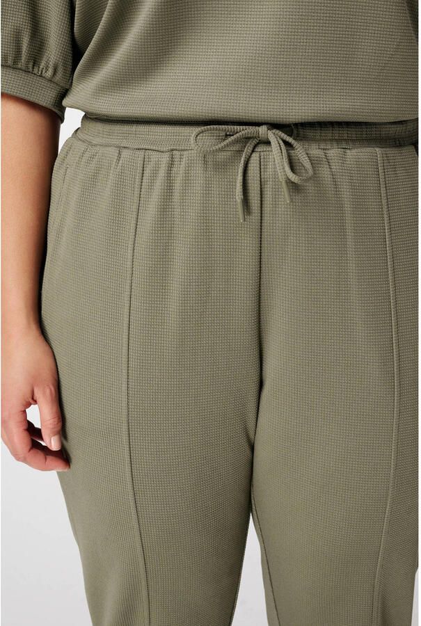MS Mode slim regular waist broek kaki - Foto 2