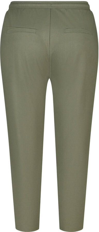 MS Mode slim regular waist broek kaki - Foto 3