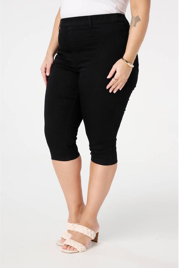 MS Mode slim regular waist broek zwart