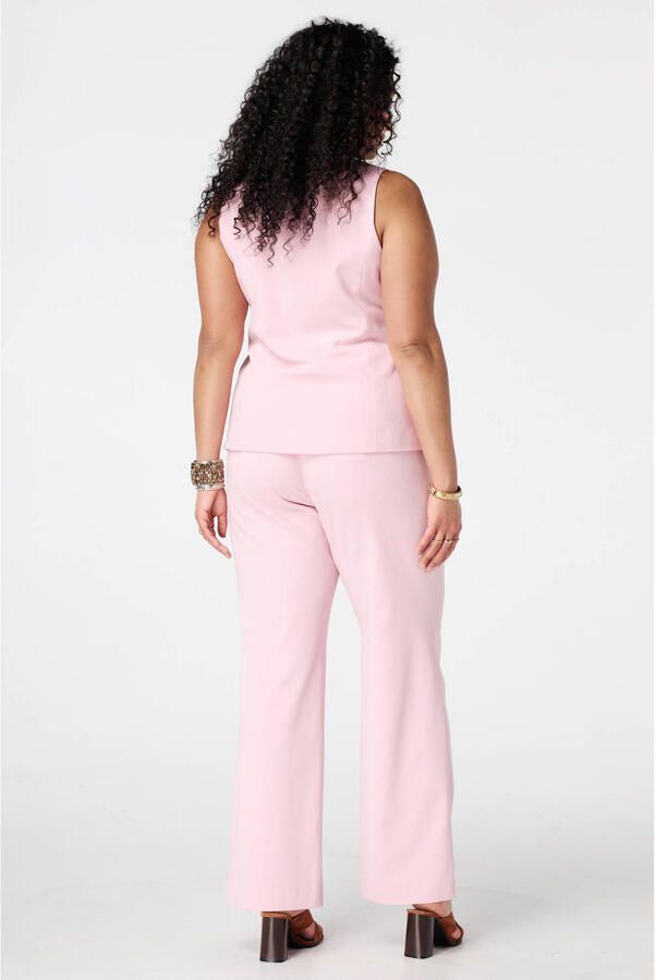 MS Mode slim regular waist pantalon lichtroze - Foto 2