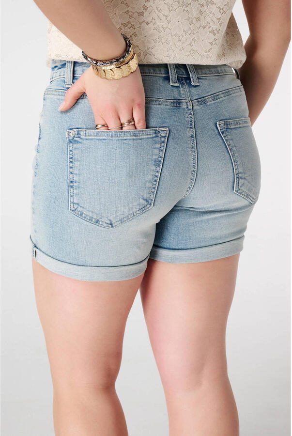 MS Mode slim regular waist short light blue denim - Foto 2