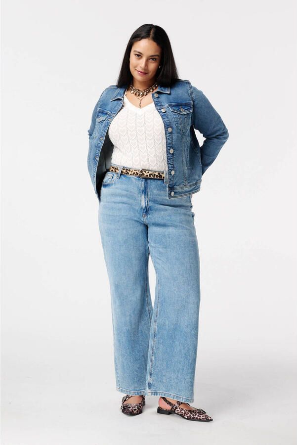 MS Mode spijkerjas medium blue denim