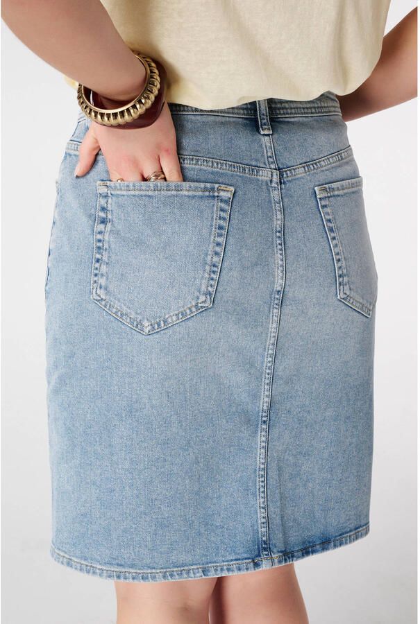 MS Mode spijkerrok medium blue denim