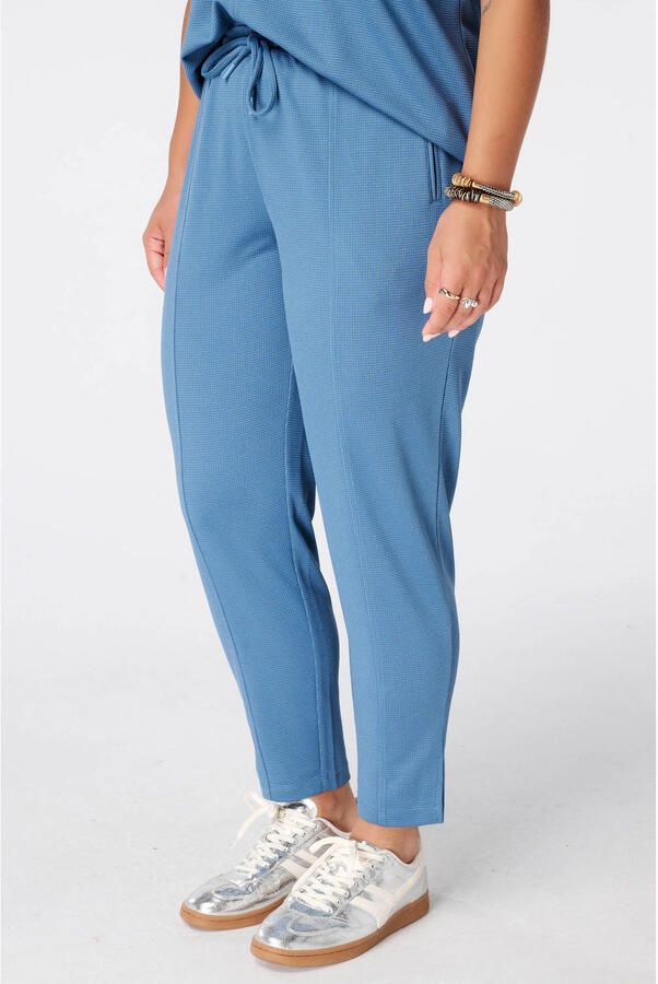MS Mode straight leg broek Plus Size blauw