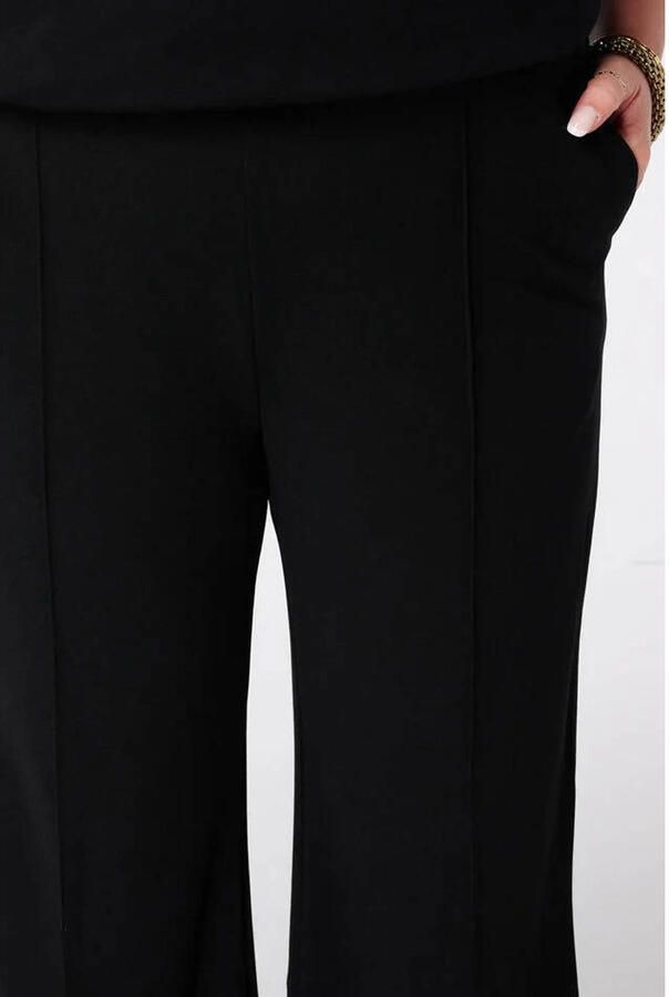 MS Mode straight leg broek zwart - Foto 2