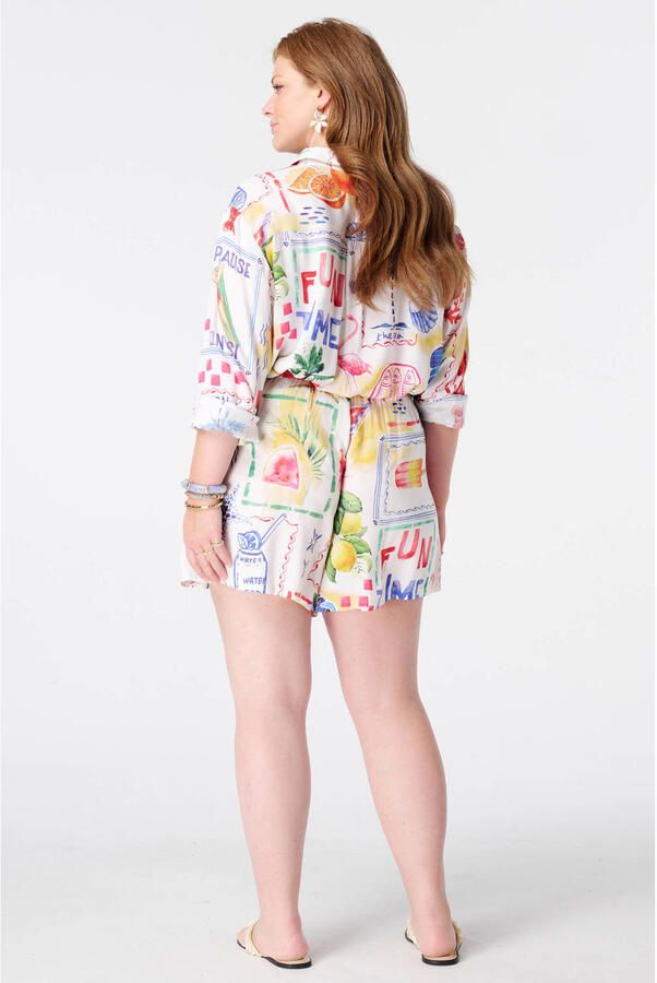 MS Mode straight leg casual short Plus Size met print meerkleurig - Foto 2