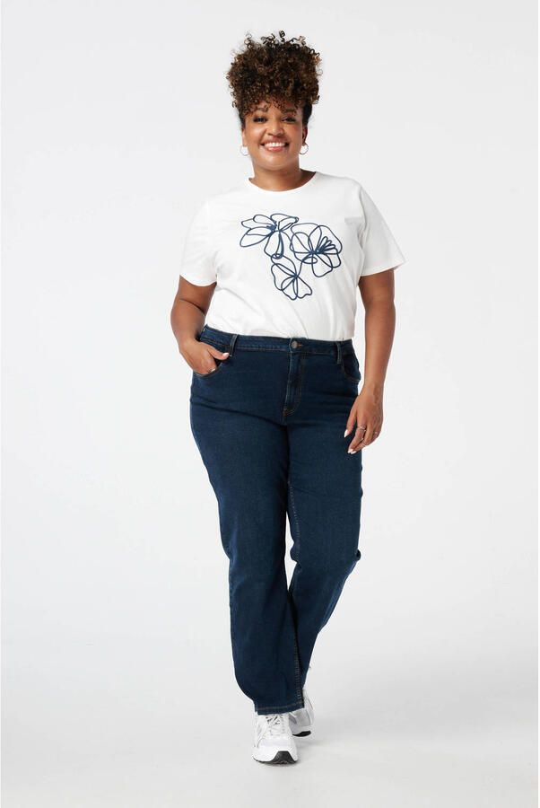 MS Mode straight leg jeans dark blue denim - Foto 2