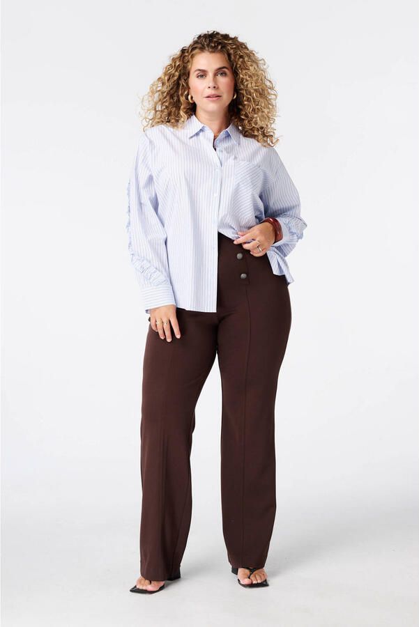 MS Mode straight legging bruin - Foto 3