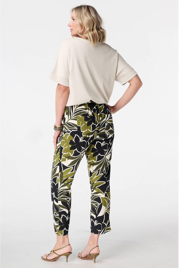 MS Mode straight regular waist broek groen - Foto 2