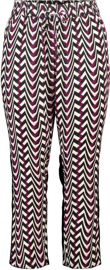 MS Mode straight regular waist broek rood - Foto 2