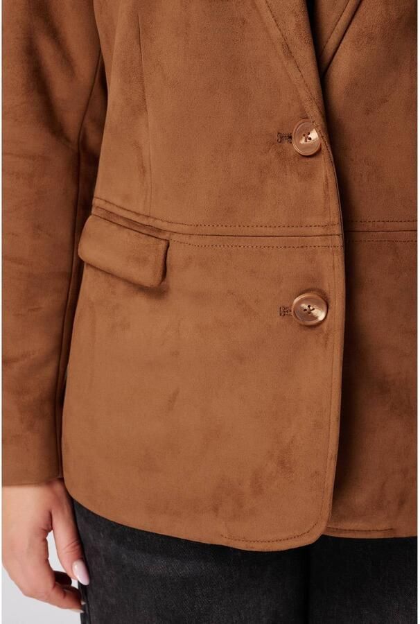 MS Mode suèdelook blazer camel