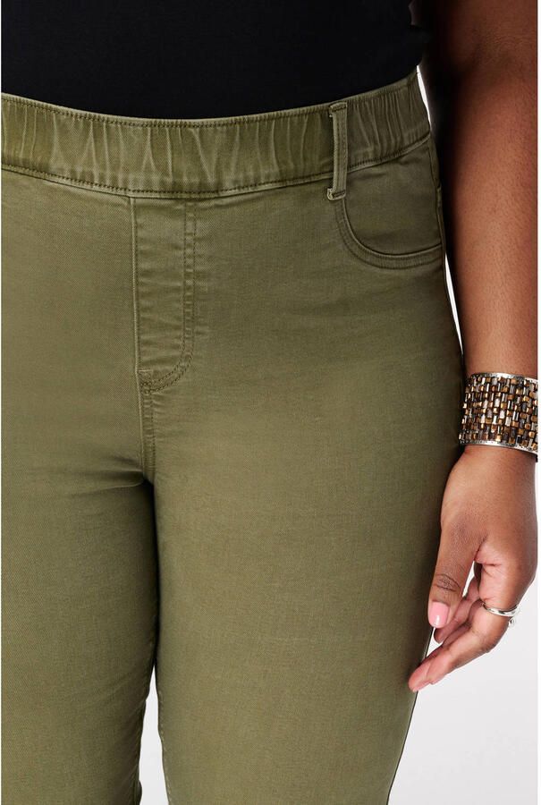 MS Mode super skinny high waist broek groen - Foto 2