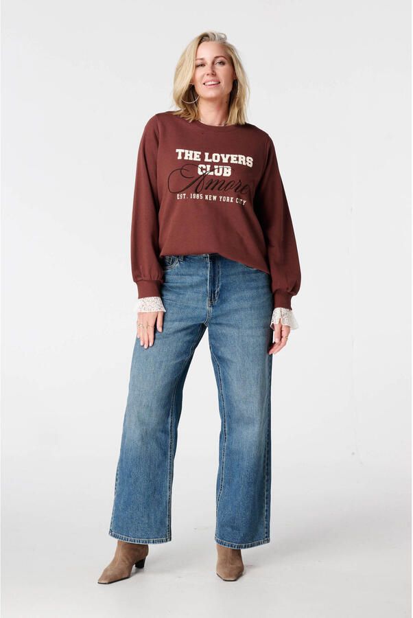MS Mode sweater bruin - Foto 2