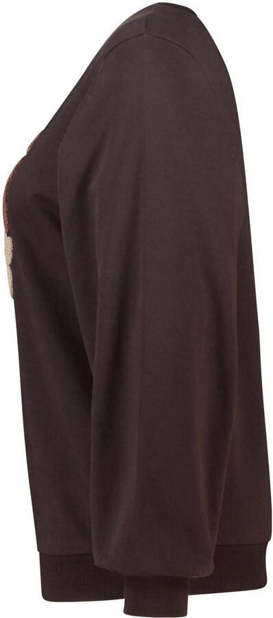 MS Mode sweater donkerbruin - Foto 3