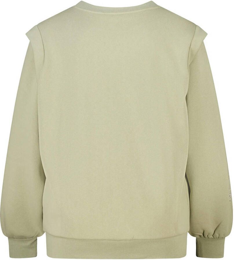 MS Mode sweater lichtgroen broderie - Foto 2