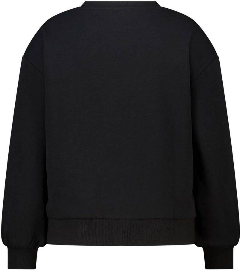 MS Mode sweater met borduursels Plus Size zwart - Foto 2
