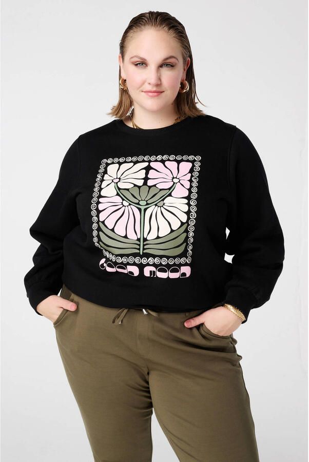 MS Mode sweater zwart