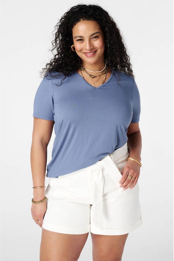 MS Mode T-shirt blauw