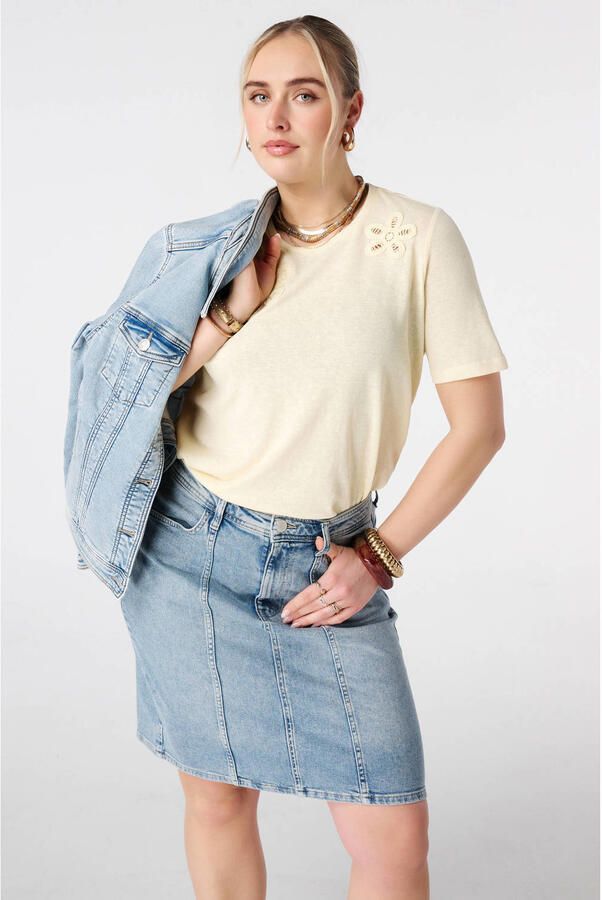 MS Mode T-shirt geel - Foto 3
