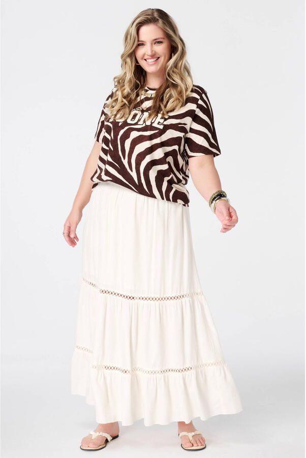 MS Mode T-shirt met panterprint