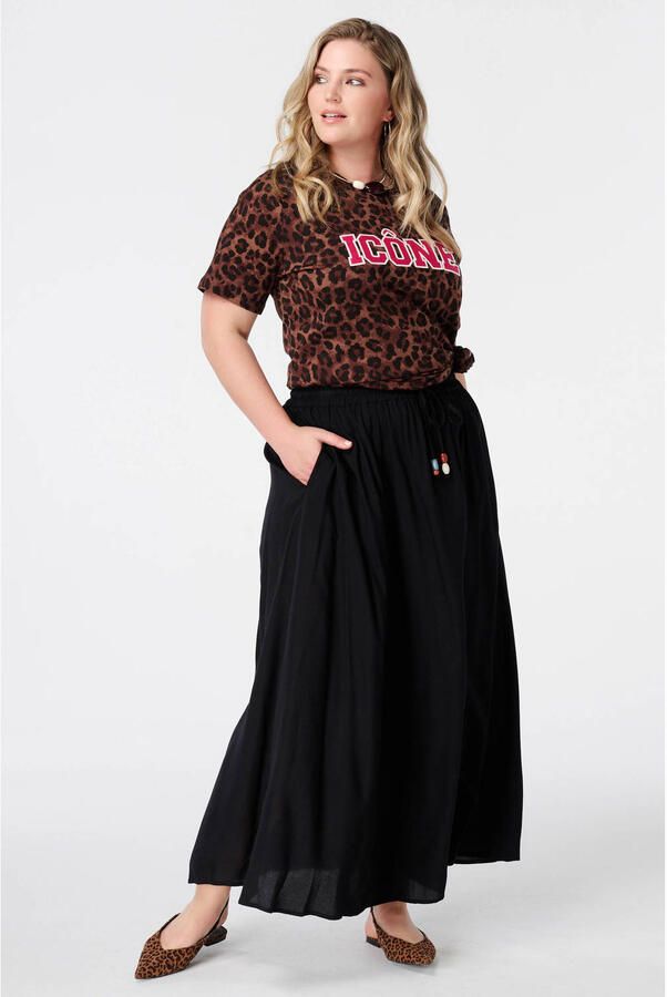 MS Mode T-shirt met panterprint