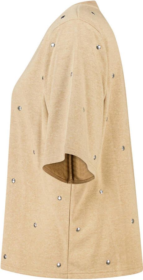 MS Mode T-shirt met studs Plus Size beige - Foto 3