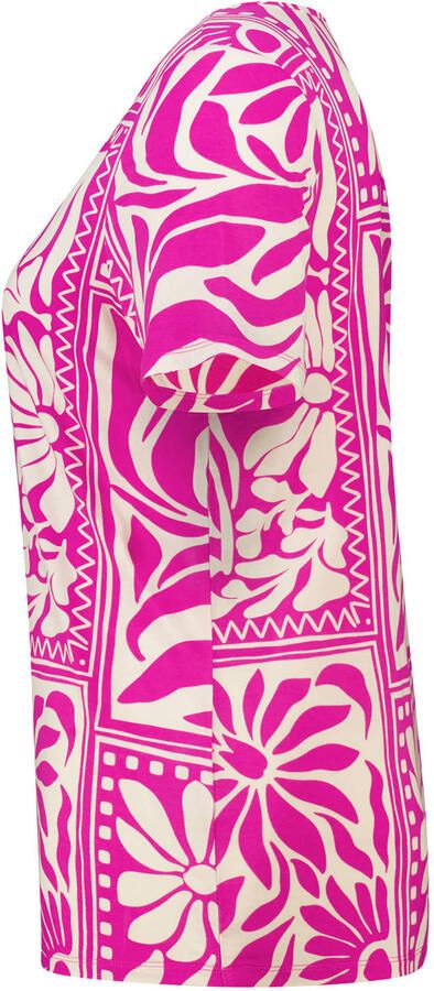 MS Mode T-shirt Plus Size met print roze - Foto 3