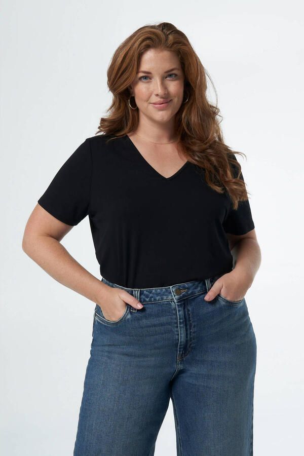 MS Mode T-shirt zwart