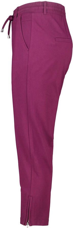 MS Mode tapered high waist casual broek aubergine - Foto 3