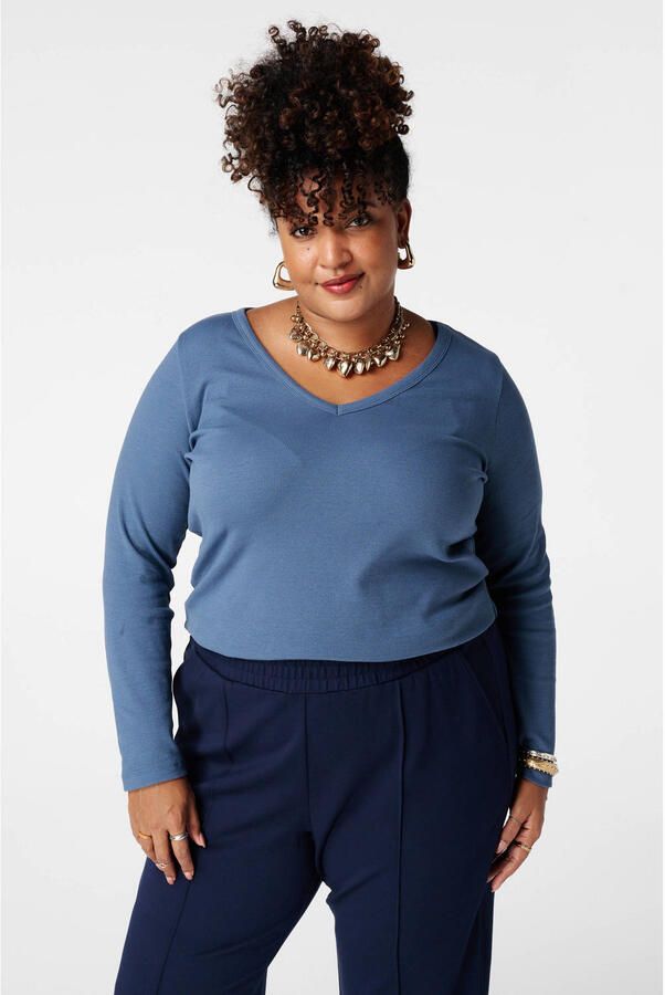 MS Mode top blauw