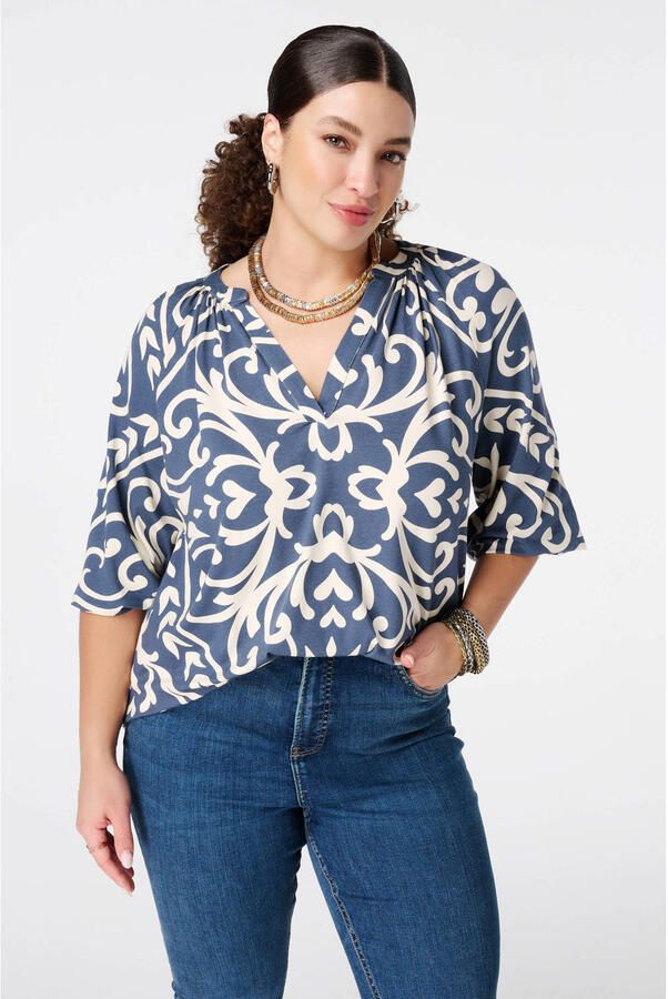 MS Mode top blauw