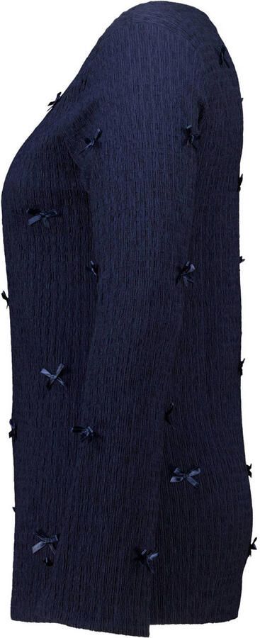 MS Mode top donkerblauw flared mouwen - Foto 3