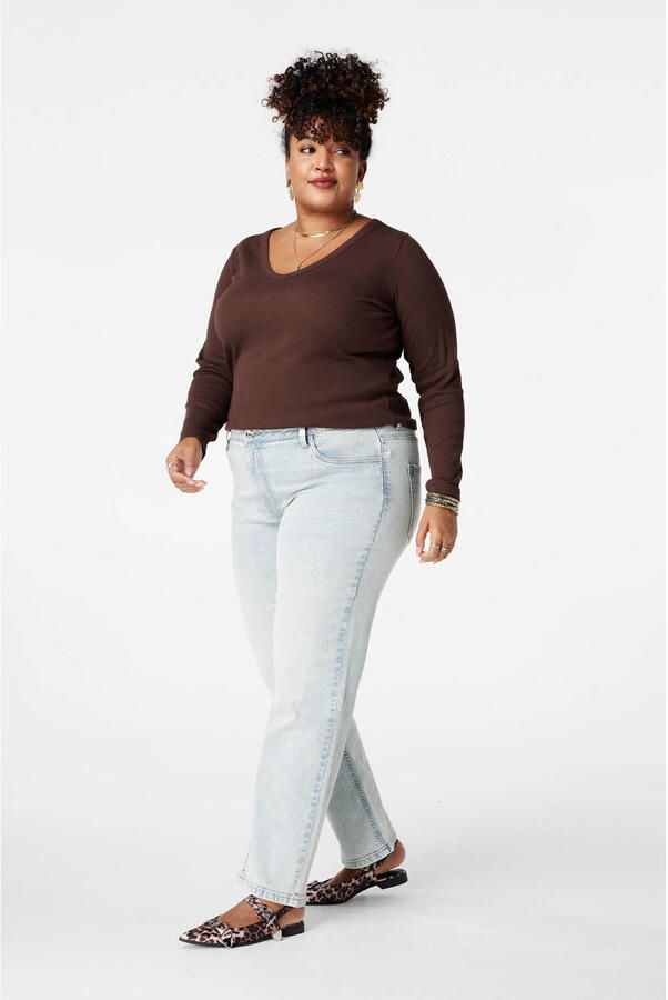 MS Mode top donkerbruin - Foto 3