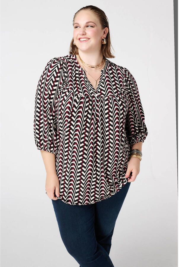 MS Mode top donkerrood