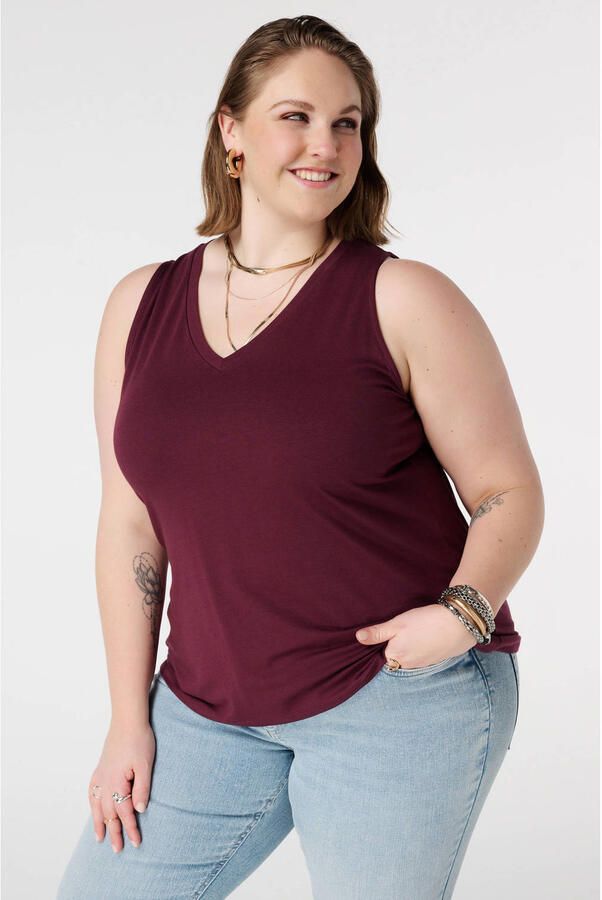 MS Mode top donkerrood