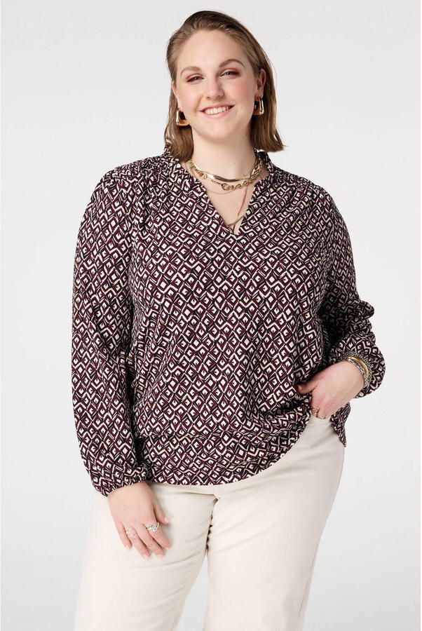 MS Mode top donkerrood