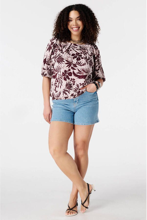 MS Mode top donkerrood