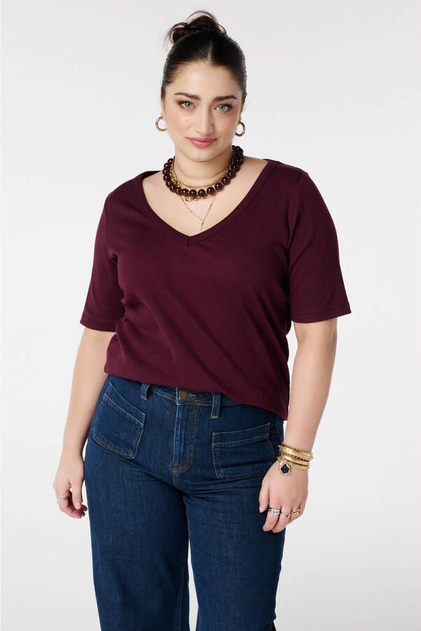 MS Mode top donkerrood